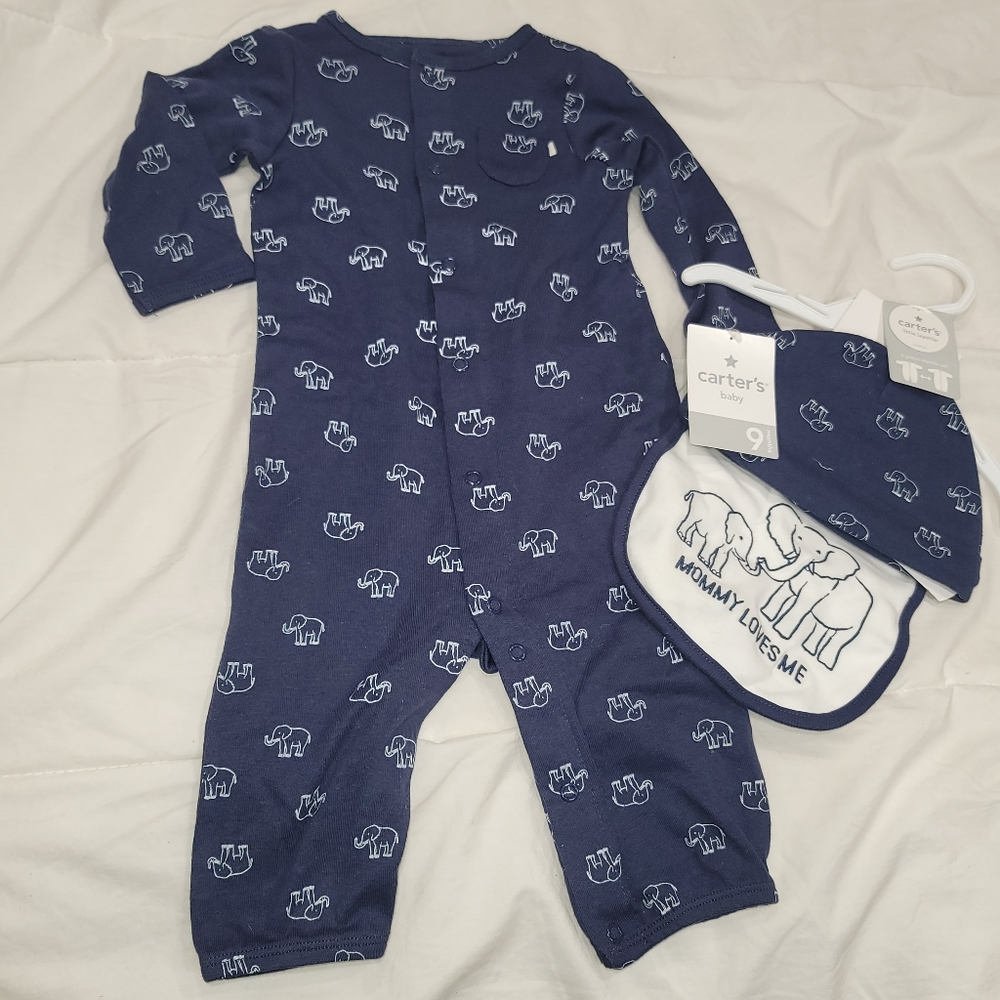 Carters Baby boy 9M Onesie set